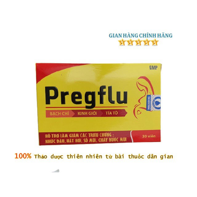 Pregflu 100% từ thảo dược hỗ trợ điều trị cảm cúm cho trẻ em, phụ nữ mang thai và cho con bú