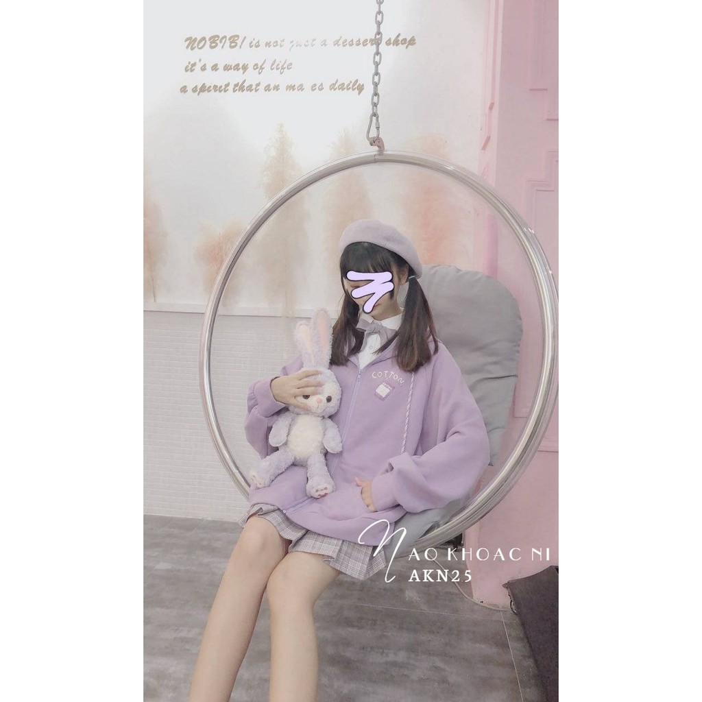 ÁO KHOÁC NỈ IN HÌNH XINH XẮN AKN25 ⚡FREESHIP⚡100% ẢNH THẬT⚡ NN CHUYÊN SỈ - NN STORE | BigBuy360 - bigbuy360.vn