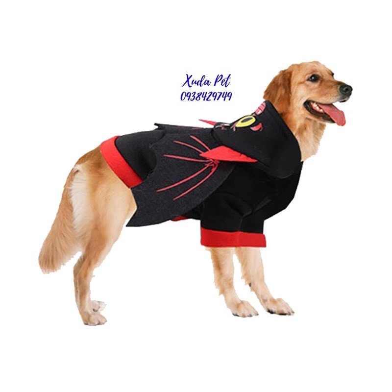 Áo hóa trang halloween cho chó mèo hình cánh dơi siêu chất, siêu ngộ nghĩnh Xudapet-SP500114