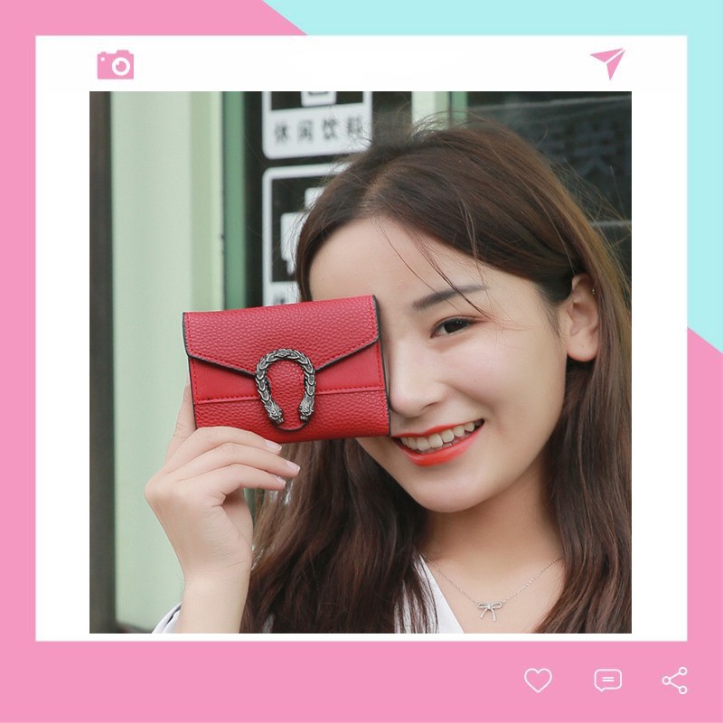 Ví nữ cầm tay mini da đẹp Hakimo VN07