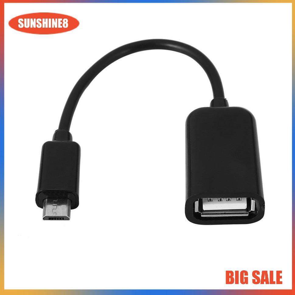 【SUN】Cable Micro USB Male To Female Converter Host OTG Mini USB Cords Tablet Cables
