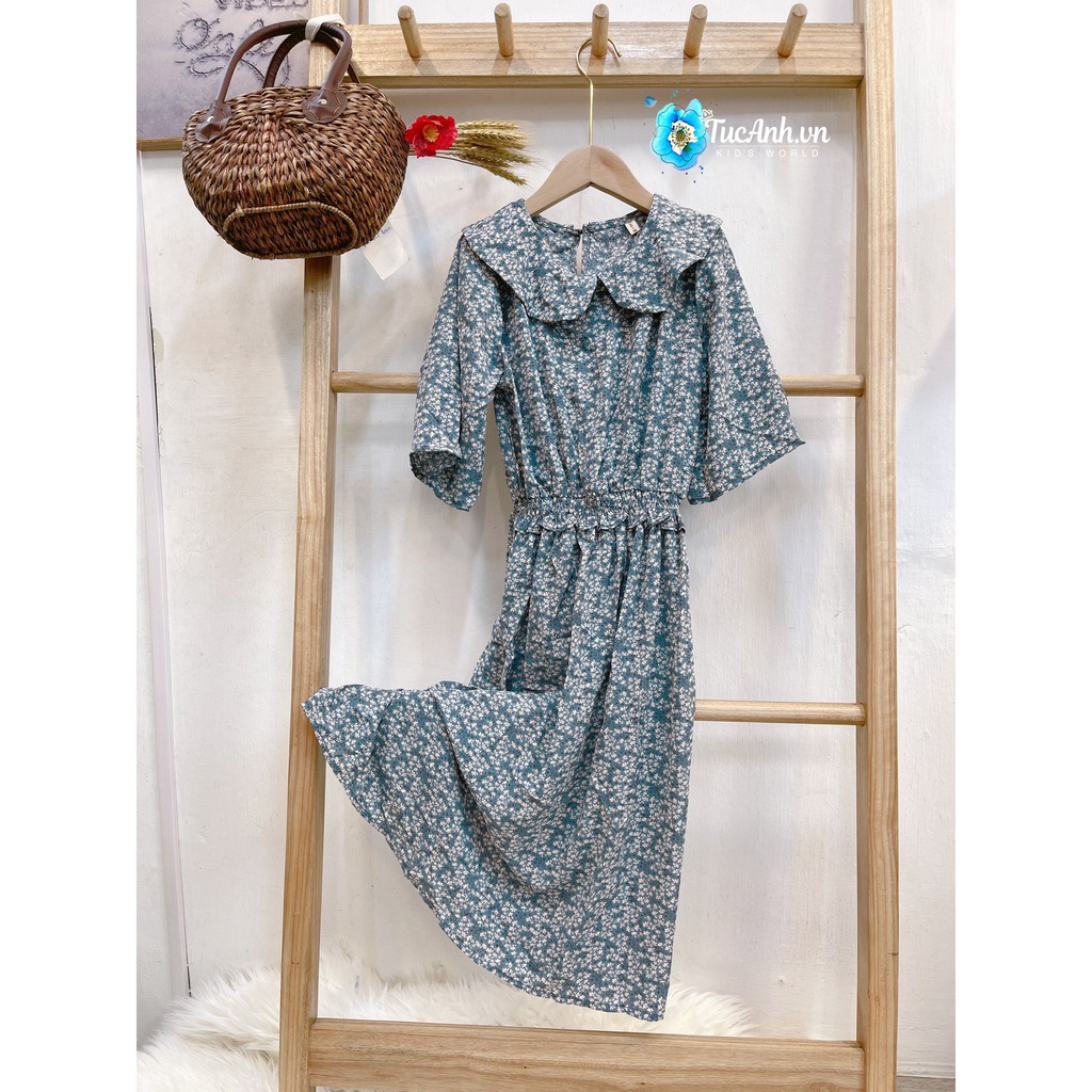 [Mã FAMAYWA2 giảm 10K đơn 50K] Váy Vintage Hoa Nhí 🌸 Cộc Tay Freesize Đến 55kg - TucAnh