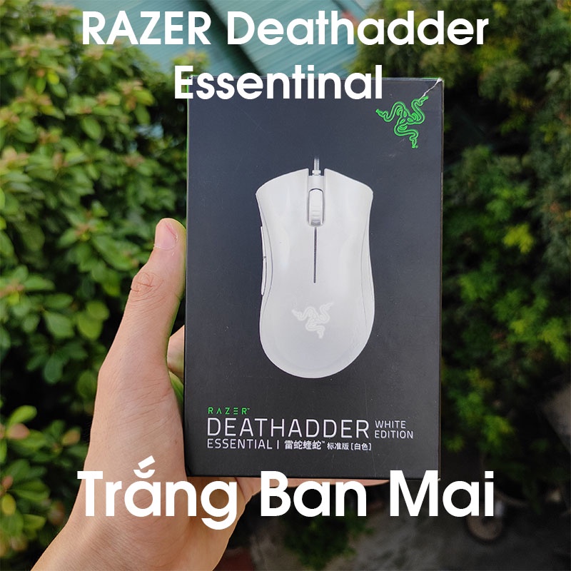 Chuột Game Razer Deathadder Essential màu trắng ban mai - Mới 100% (Hàng Chính Hãng)