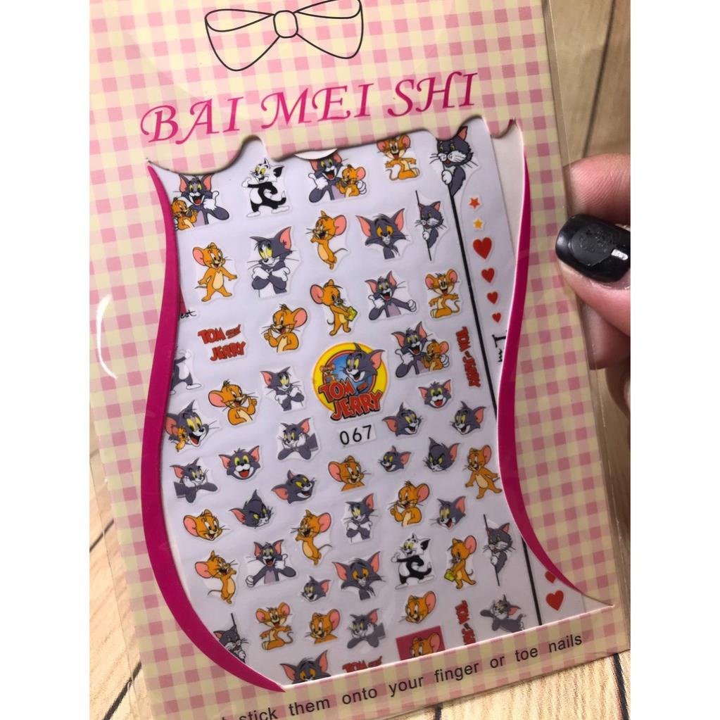 Hình dán móng tay Tom&JERRY