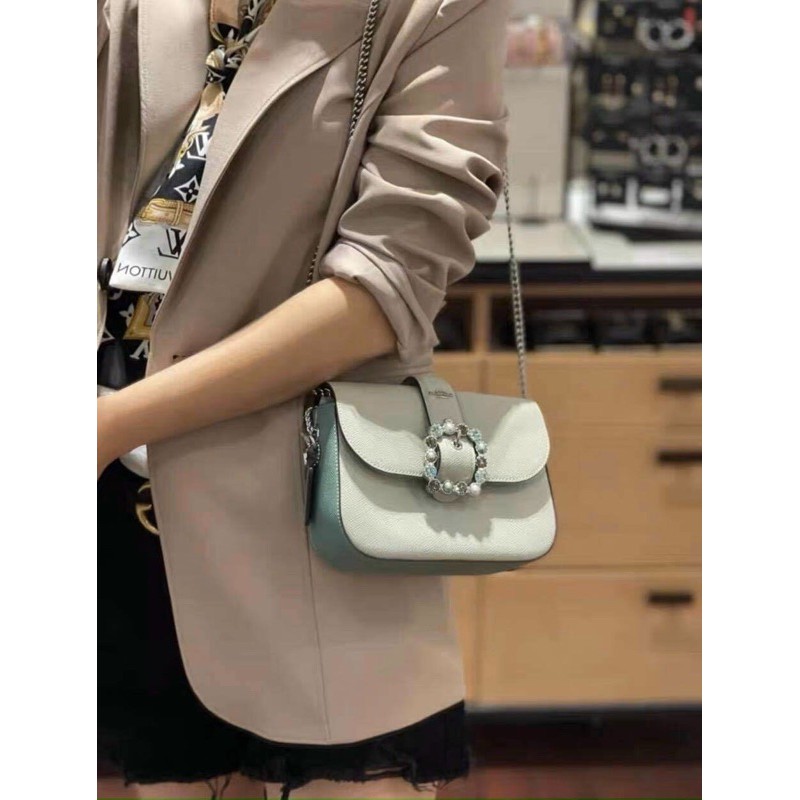 Túi Co@ch mini mặt đá dư xịn