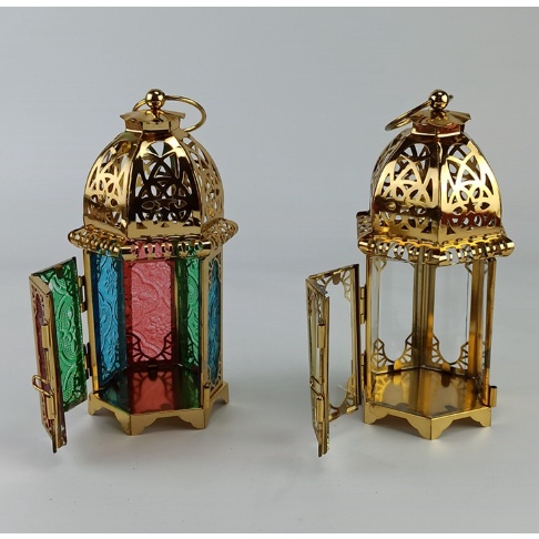 Đèn bão lolita decor trang trí DBS2 dã ngoại vintage kính thường kính màu 15cm