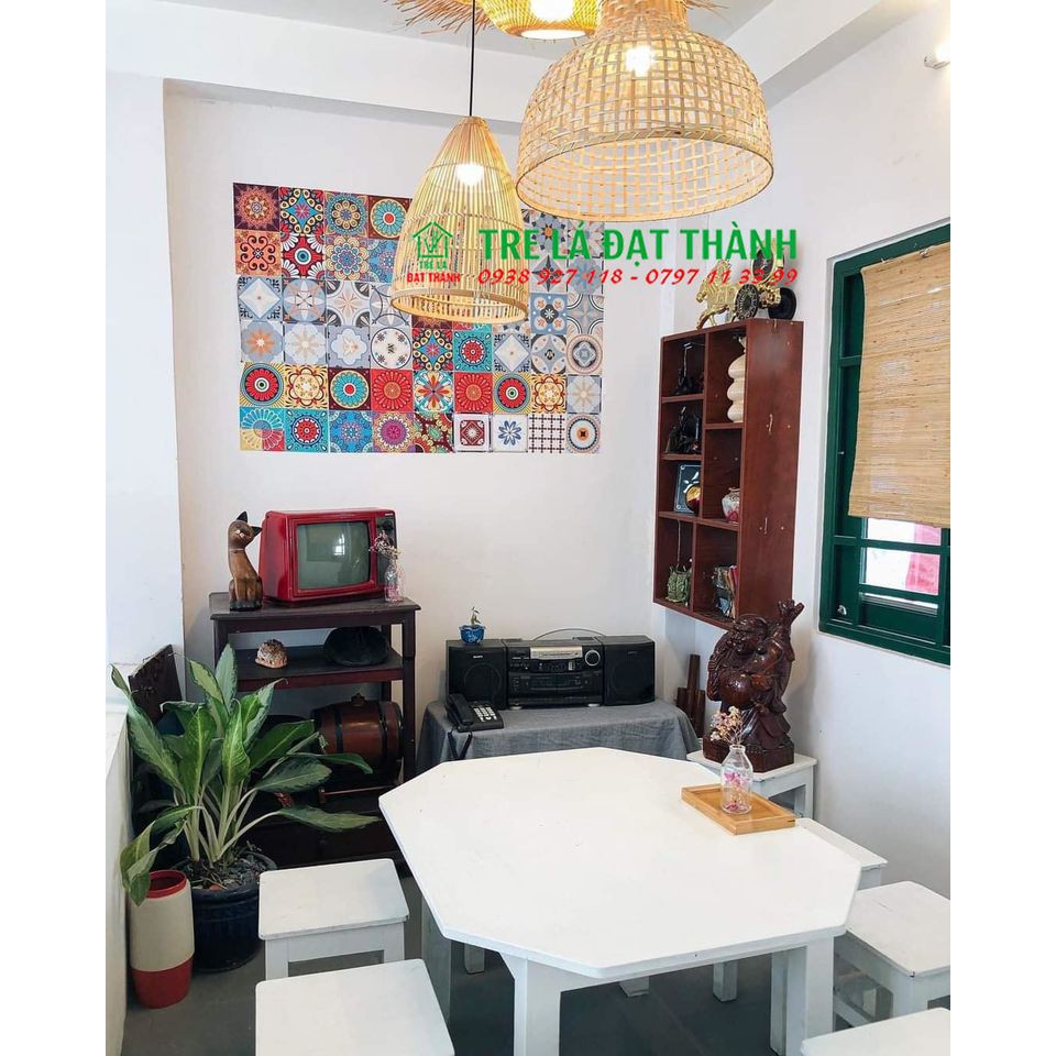 CHAO ĐÈN MÂY TRE TRANG TRÍ