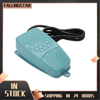 Fallingstar tfs-2 nonslip aluminum alloy electric reset foot switch ac 250v 10a durable