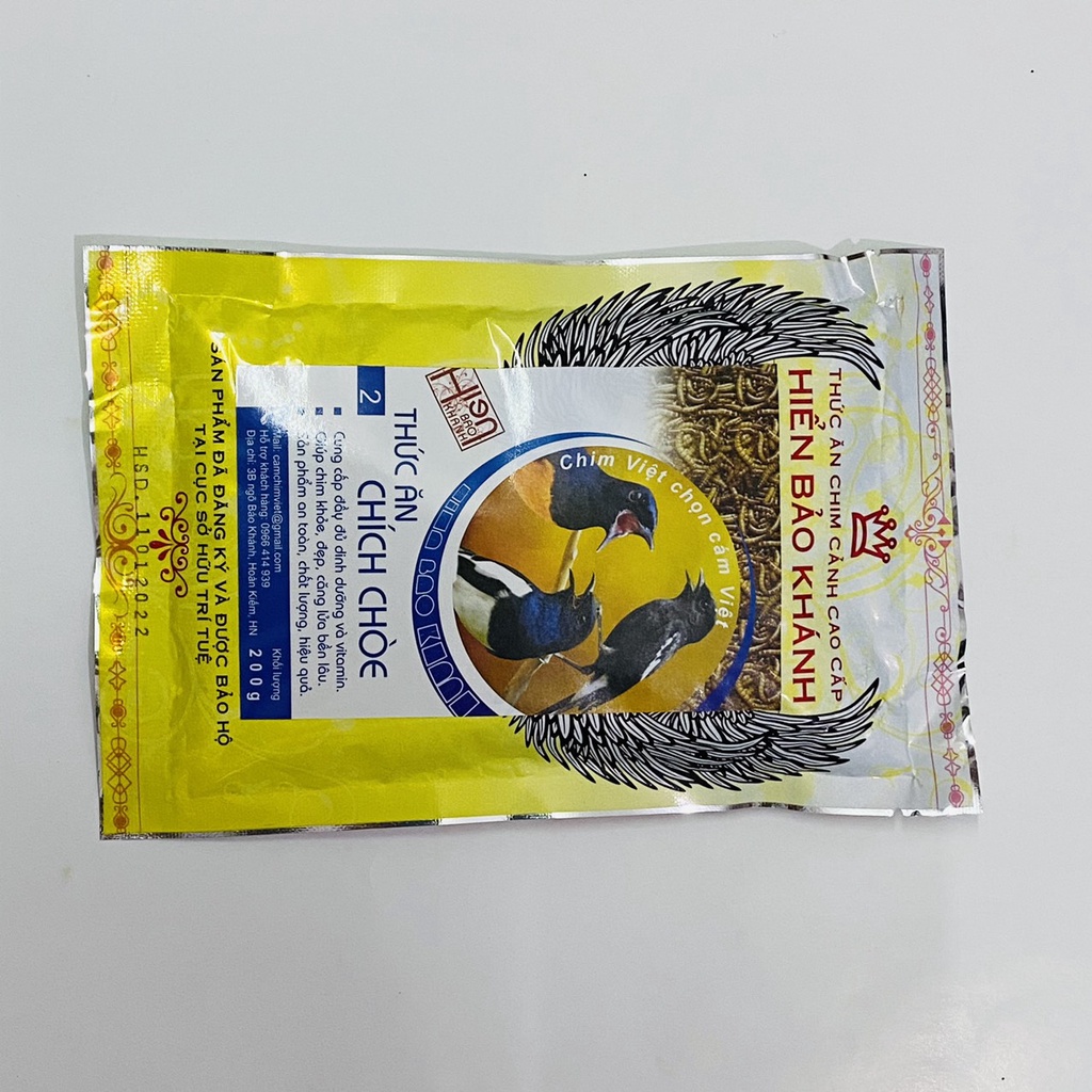 Cám chim chích chòe Hiển Bảo Khánh số 2 cao cấp 200gram chính hãng