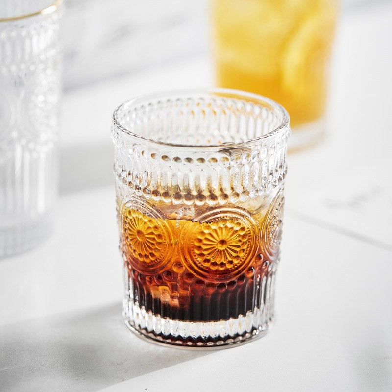 | COMBO 6 | Ly thủy tinh decor cao cấp Baroque Cup in họa tiết thổ cẩm phong cách Bắc Âu