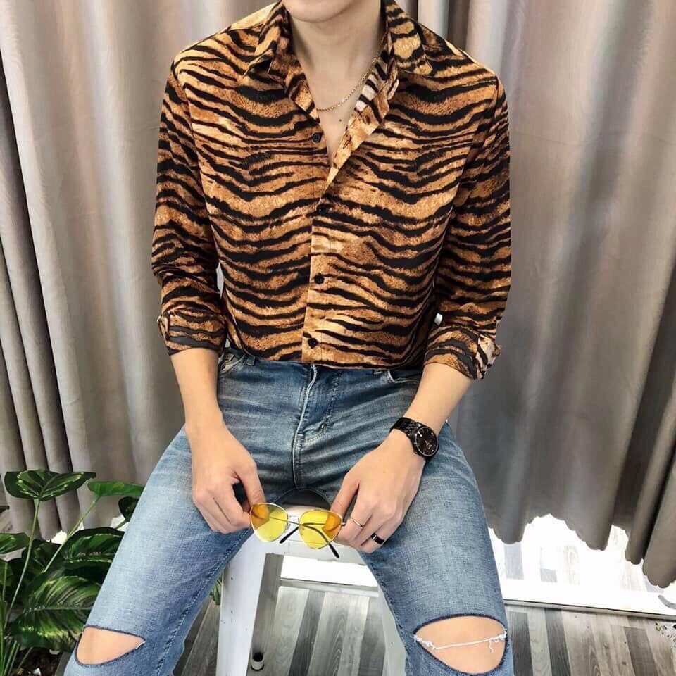 [Mã FAMAYMA2 giảm 10K đơn 50K] ÁO Sơ Mi Nam CHẤT LỤA DÀI TAY PHONG CÁCH HỌA TIẾT TRẮNG MS 10 MON SHOP | BigBuy360 - bigbuy360.vn