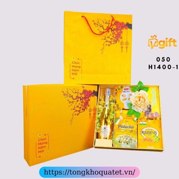 Hộp Quà Tết Mẫu Hộp 1350 - 1400 ( 6 Hộp Quà Tết )