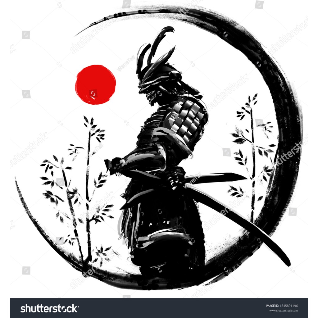 Tranh lụa 3d Samurai Nhật Bản 06