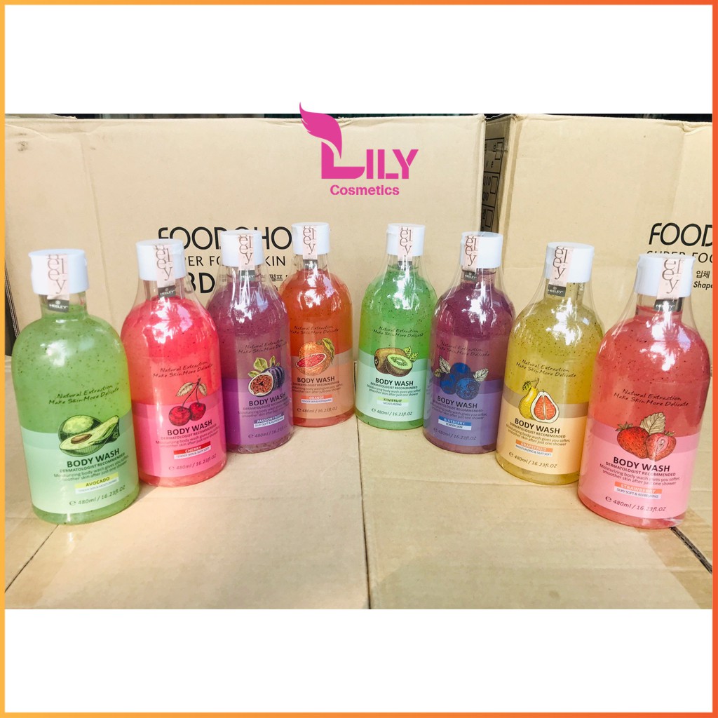 Sữa Tắm Hương Trái Cây Heeley Body Wash Trắng Da Siêu Thơm Hàn Quốc 480ml