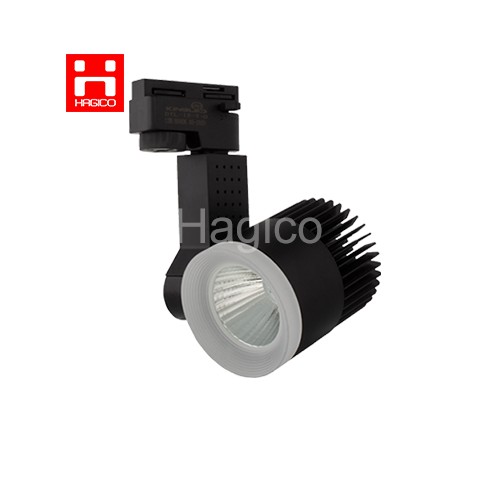 Đèn LED ray rọi COB mắt trâu 20W vỏ đen ánh sáng trắng ánh sáng vàng ánh sáng trung tính