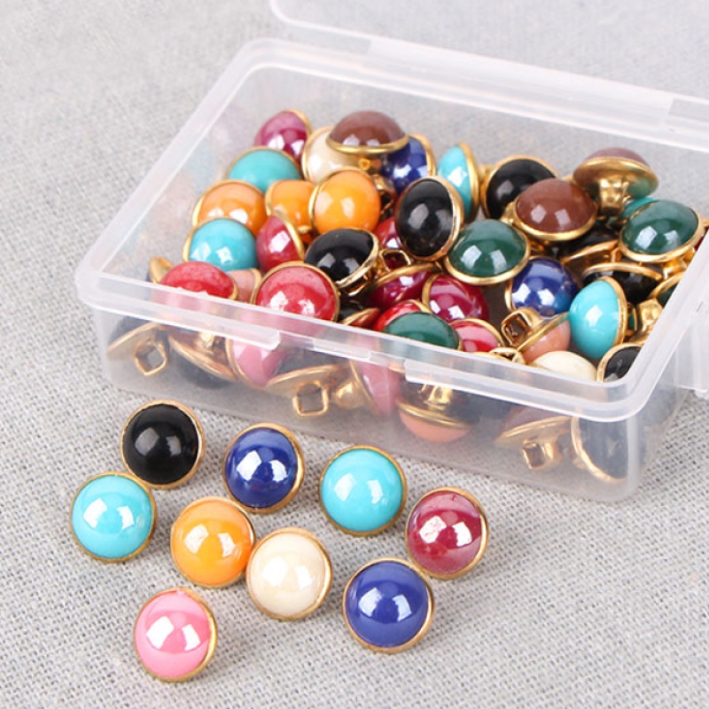 Set 30 cúc áo 10mm nhiều màu sắc tùy chọn màu sắc