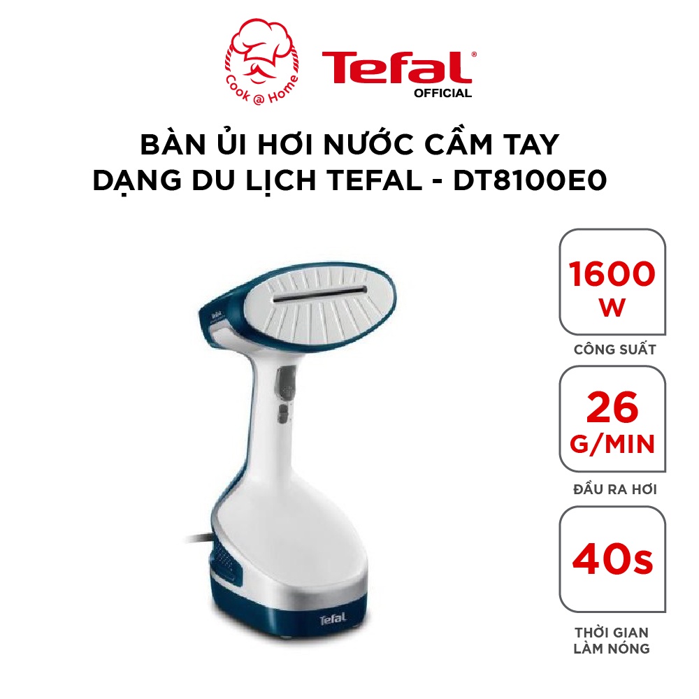 Bàn ủi hơi nước cầm tay dạng du lịch Tefal DT8100E0