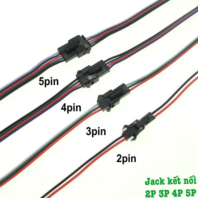 Jack Kết Nối 2P 3P 4P 5P Dùng Cho Cho Xe Ô Tô, Xe Máy