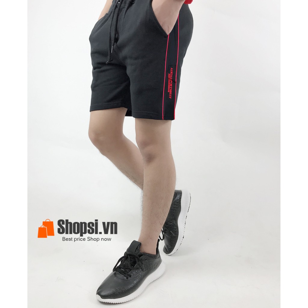 Quần Short Nam - Quần Đùi Thể Thao Phối Viền - Hàng VNXK