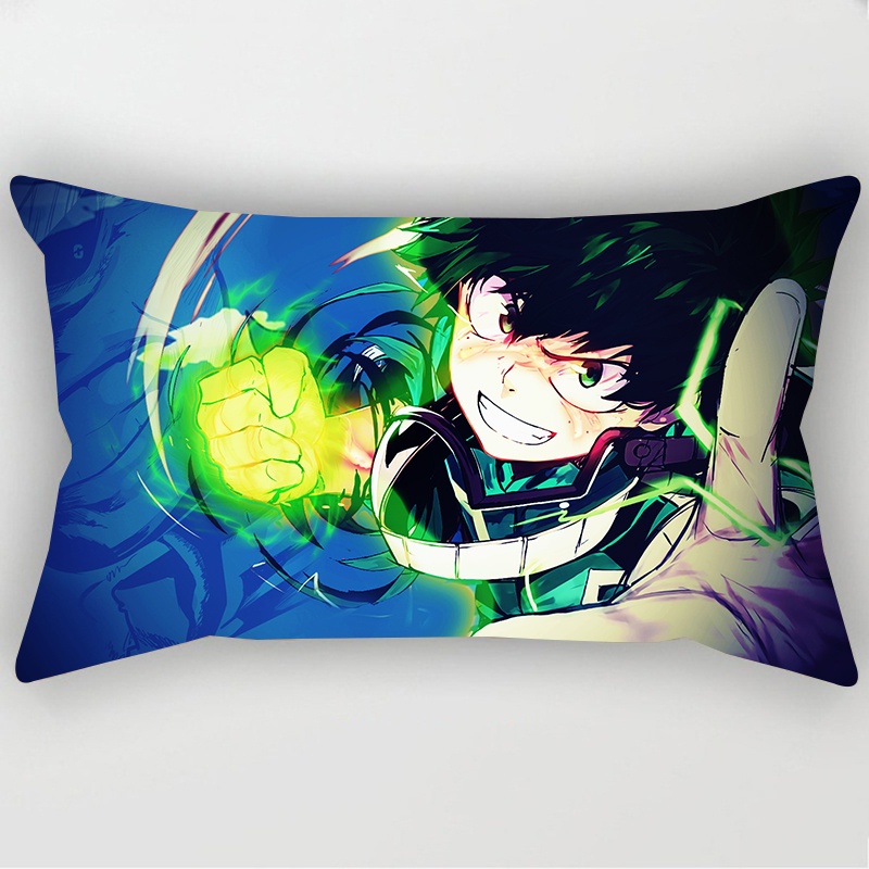 Vỏ gối đơn một mặt in hình Anime My Hero Academia 30x50cm chất lượng cao