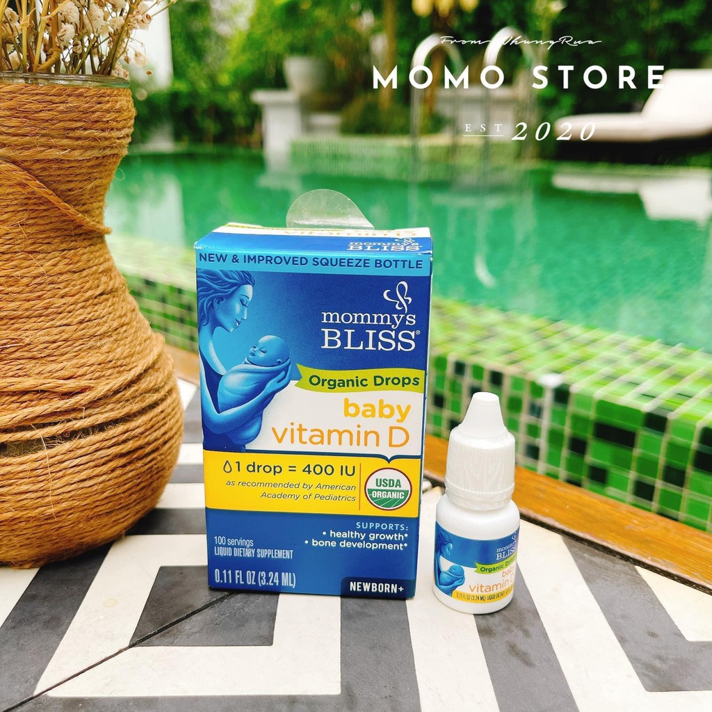 Vitamin D hữu cơ cao cấp Mommys Bliss Mỹ - 100 GIỌT