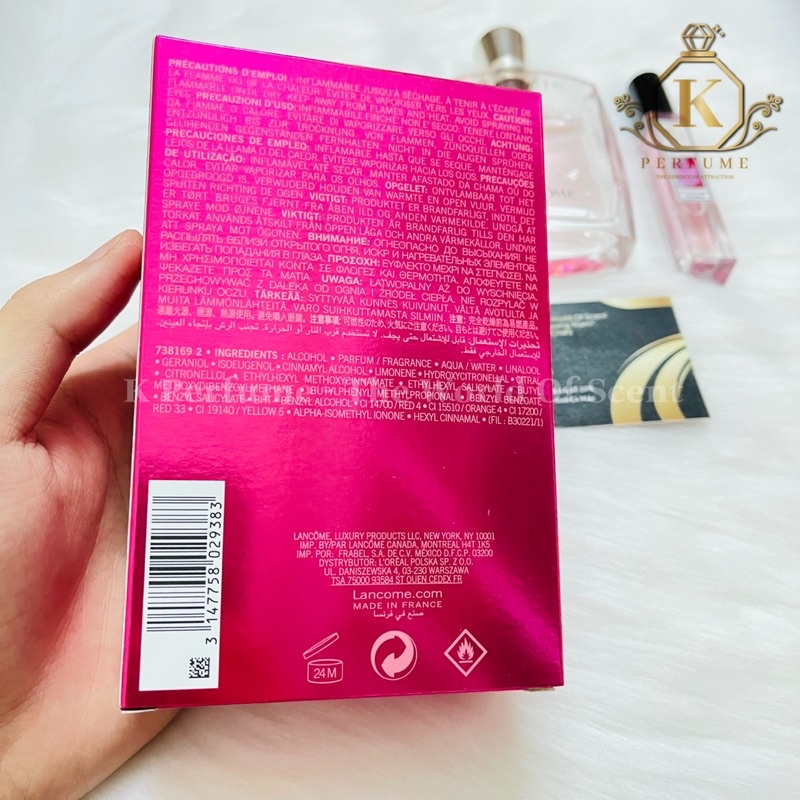 [K Perfume Chính Hãng] Nước Hoa Nữ Lancome Miracle | Thế Giới Skin Care