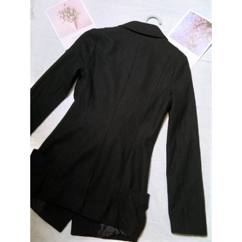 Áo vest dạ dáng dài