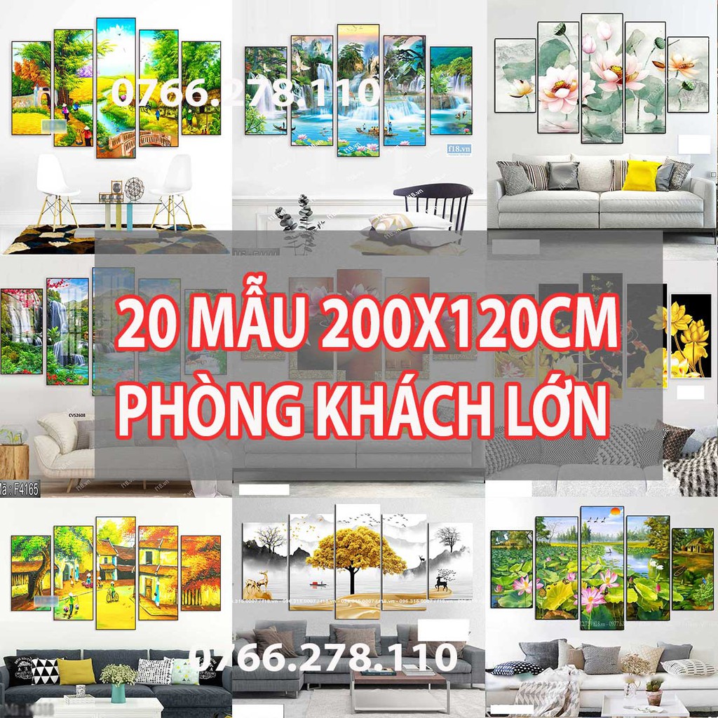 {Size Đại} Tranh Treo Tường Bộ 5 Bức. Gỗ HDF Nguyên Tấm Dầy 12ly Cực đẹp và Chắc chắn, Bền đẹp nhất Thế giới