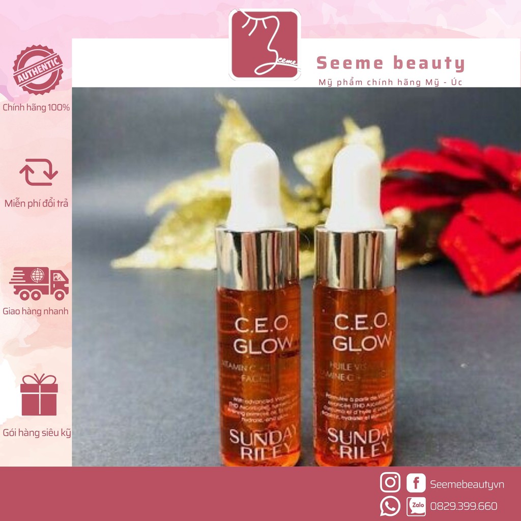 Dầu dưỡng Sáng Da Sunday Riley C.E.O Glow Vitamin C + Turmeric Face Oil