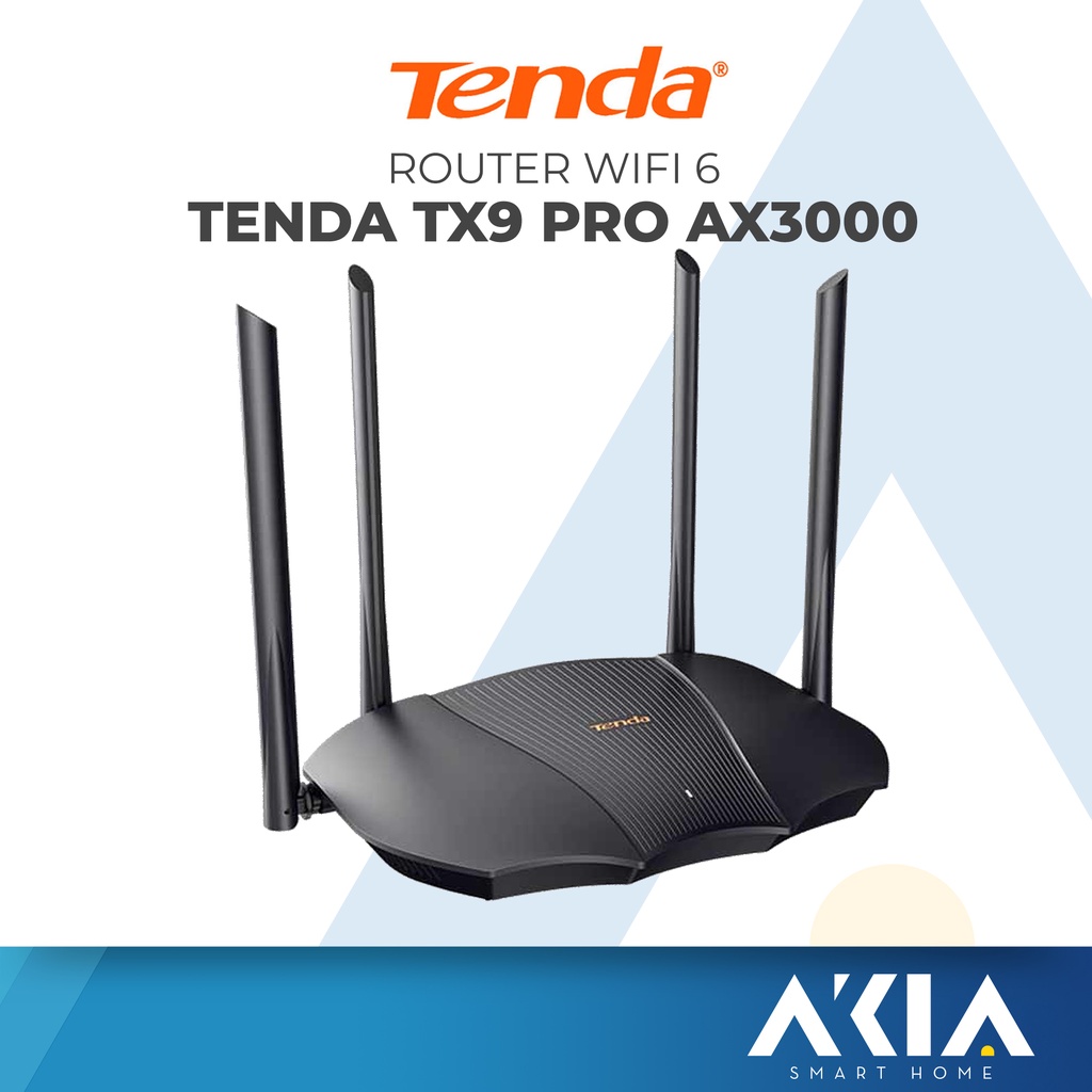 Bộ phát Wifi 6 Tenda TX9 Pro AX3000 - Router Wifi 6 Băng tần kép tốc độ 3000Mbps - Hàng Chính Hãng Tenda VN, BH 3 Năm