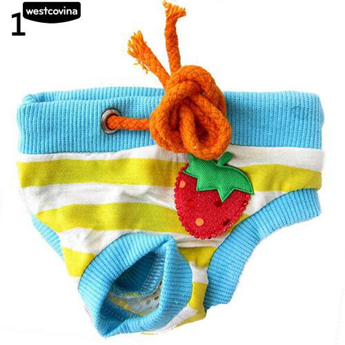 Quần lót cotton nhiều màu sắc họa tiết trái cây xinh xắn cho thú cưng