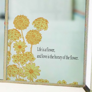 Decal dán kính cao cấp - Hoa Cúc Chùm ( 60x58 )-DK7106