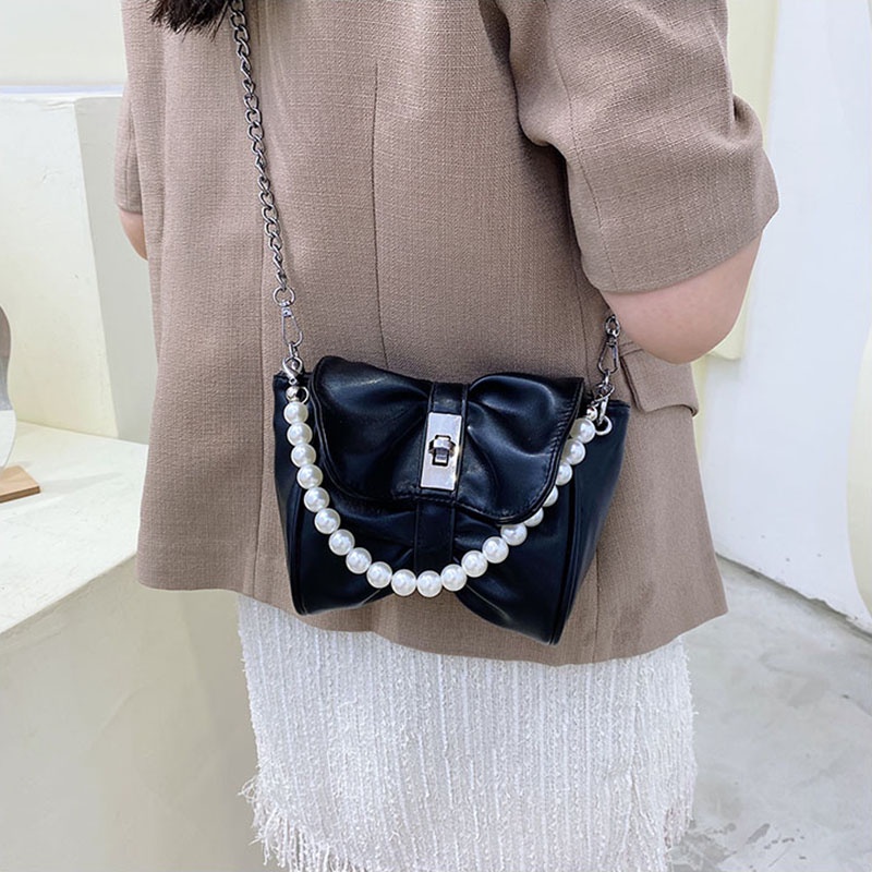 Túi Đeo Vai Màu Trơn Có Khóa Màu Phong Cách Hàn Quốc Dễ Thương Cho Nữ