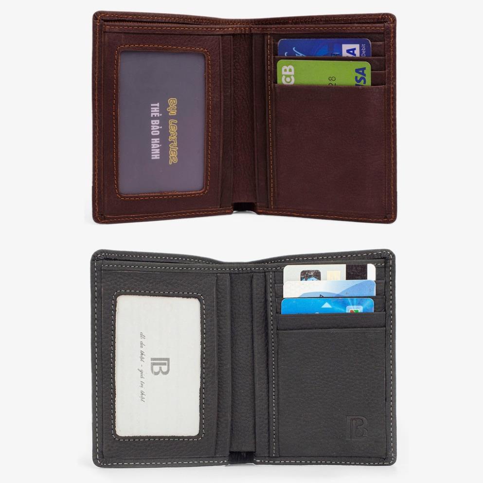 Ví nam da bò sáp Mexico Bụi Leather V102 cao cấp c