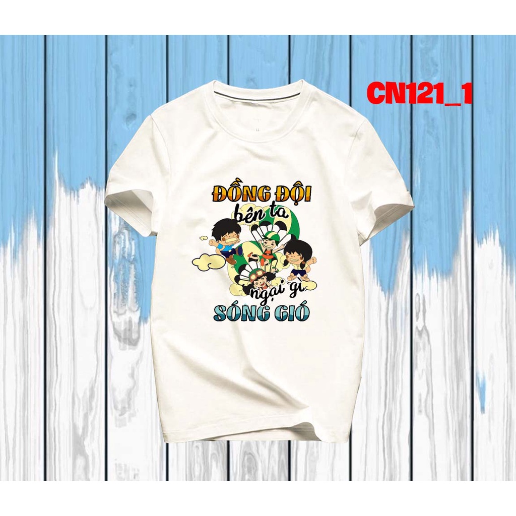 Áo thun team building đồng đội bên ta, ngại gì sóng gió