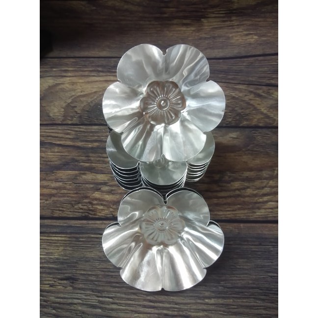 BỘ 10 KHUÔN NHÔM ĐỔ RAU CÂU, LÀM BÁNH BÒ BÁNH DA LỢN HÌNH HOA MAI ĐẠI 8.5 CM