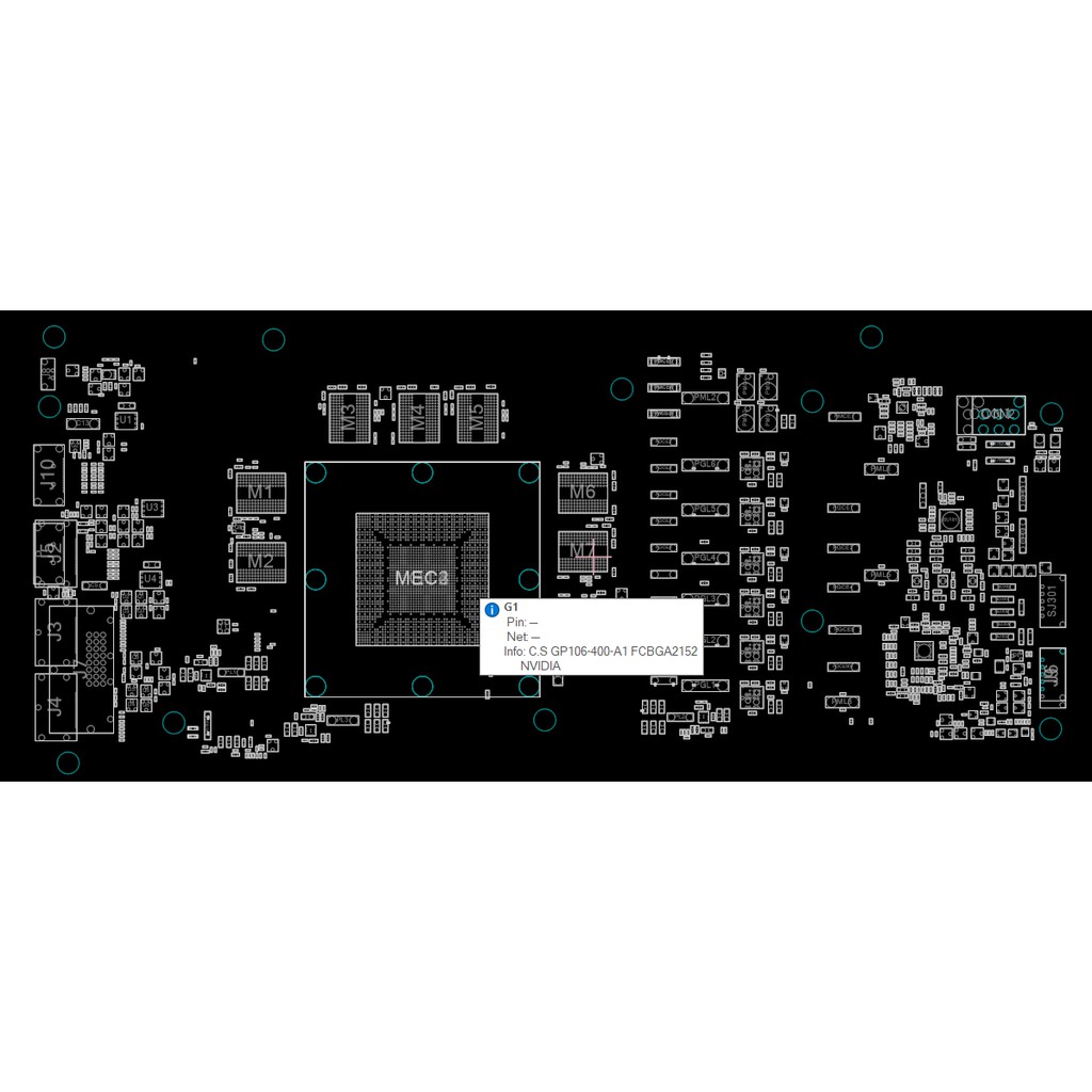 Sơ đồ mạch Boardview STRIX-GTX1060-O6G-GAMING mã board CG411P3 rev 1.0