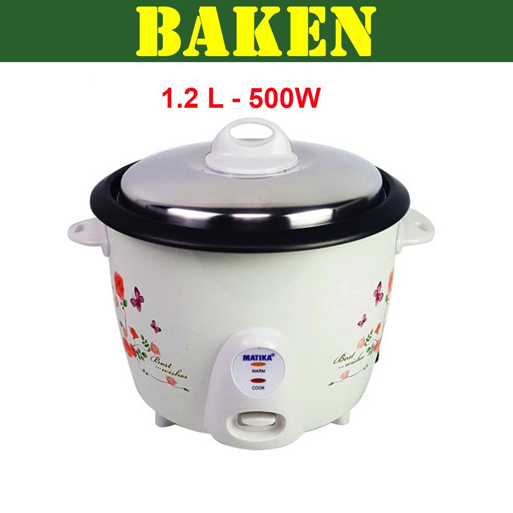 Nồi Cơm Điện Mini Nắp Rời 1.2L MATIKA MTK-DR12 - BAKEN | BigBuy360 - bigbuy360.vn