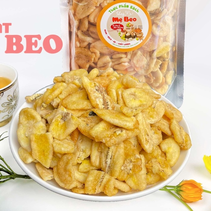 1KG chuối sấy giòn Đà Lạt loại bể vở vụn giòn ngon