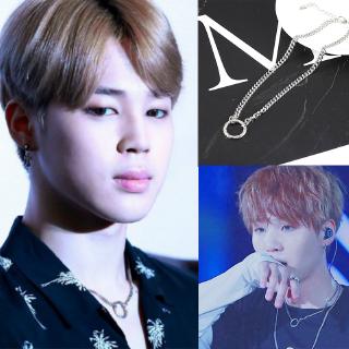 Dây Chuyền Mặt Nhẫn Phong Cách Jimin Bts