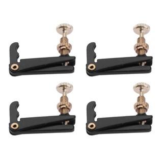 4pcs 4/4-3/4 Plated Iron Violin Fine Tuners Spinner Adjuster Strings Hooks