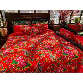 set vải con công