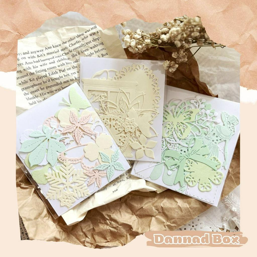 Combo 30/60/120 Mẫu Diecut Paper Cutting Mix Ngẫu Nhiên Trang Trí Journal