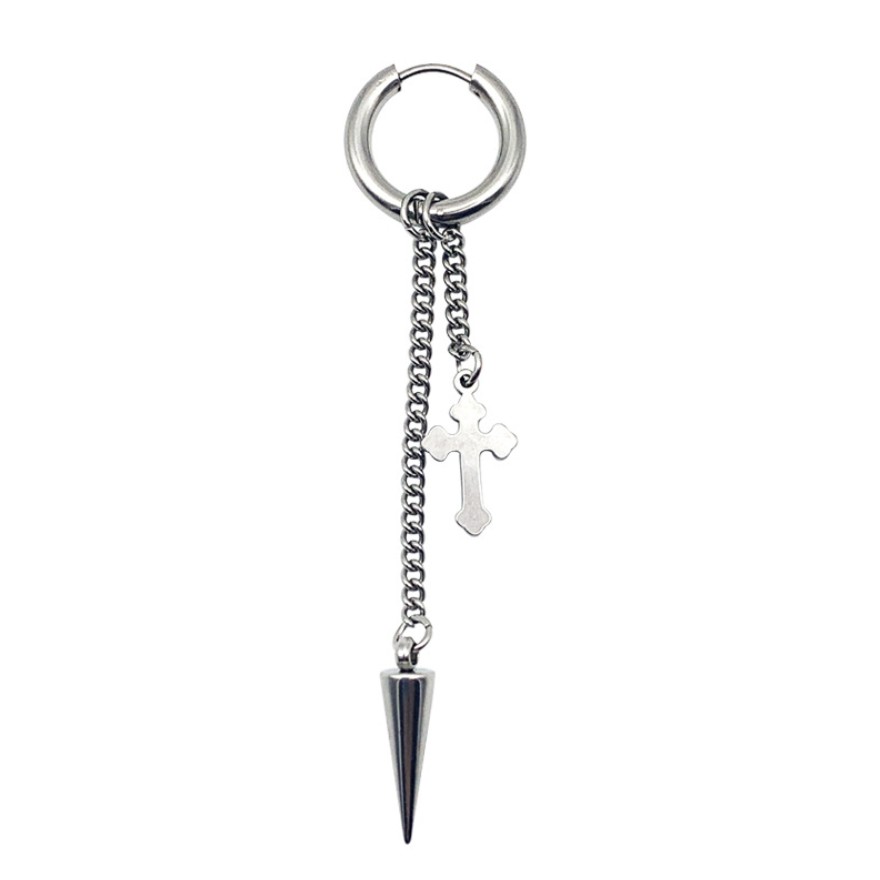 Khuyên titan Nam nữ giọt xích thánh KTGX11