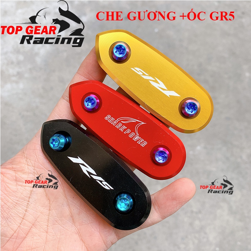 1 Đôi Che Chân Gương R15v3 Có Ốc Bắt Titan Gr5 SharkPower <TOPGEAR>