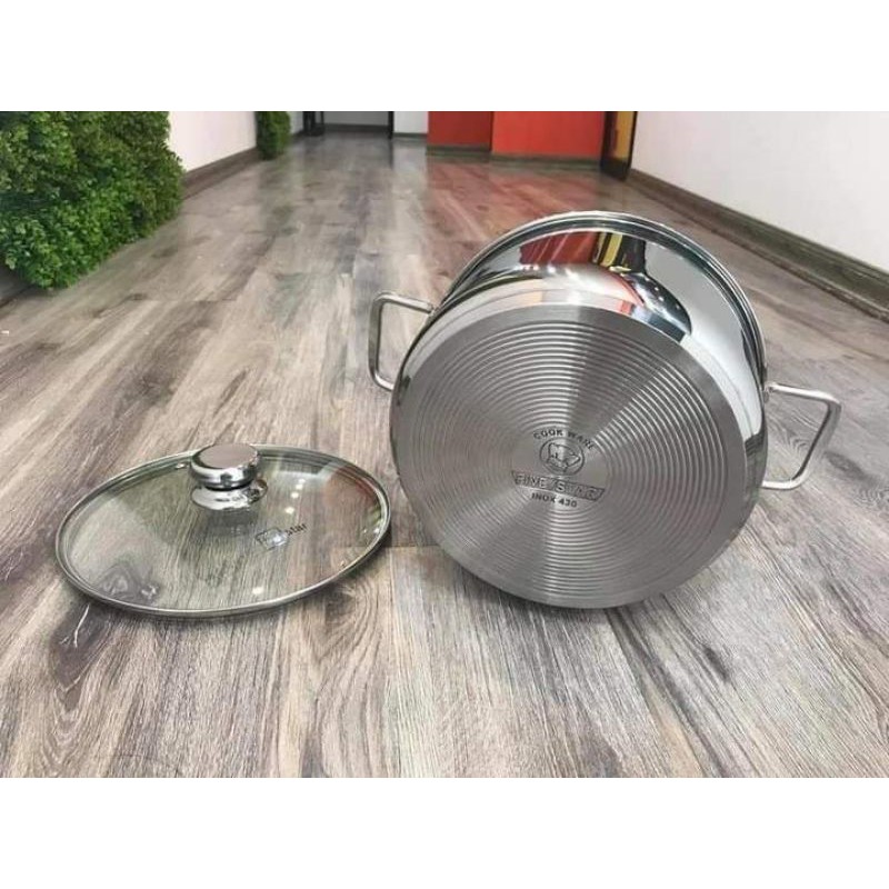 Nồi inox cao cấp Fivestar 20cm nắp kính