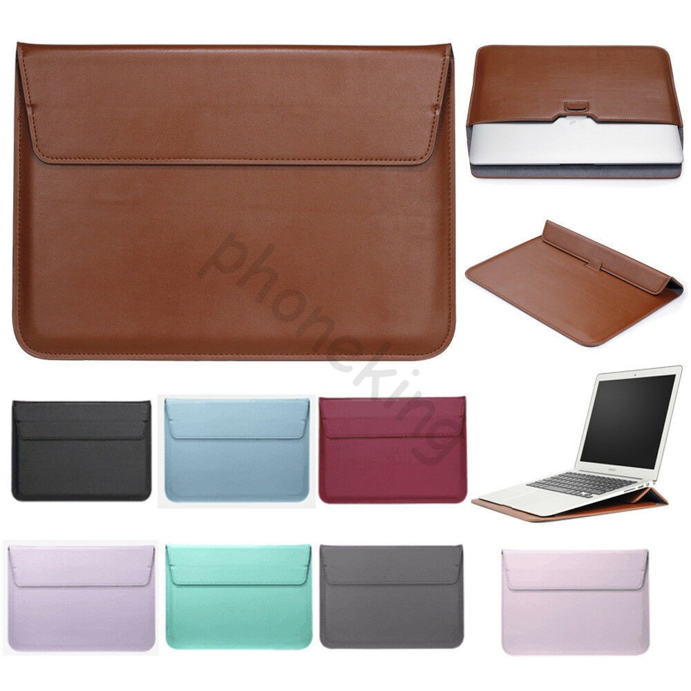Túi da màu trơn đựng laptop Macbook kích cỡ 15/15.4 inch