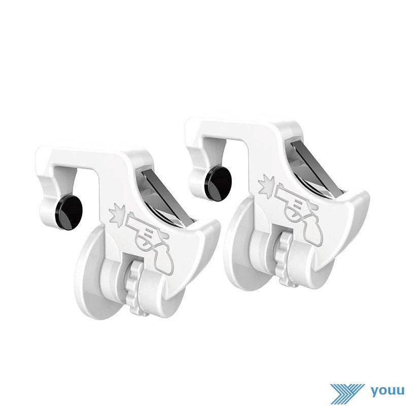 〖YOU❤〗 1 Pair Phone Holder Gamepad Trigger Fire Button Smart Phone Joysticks Games Controller for PUBG