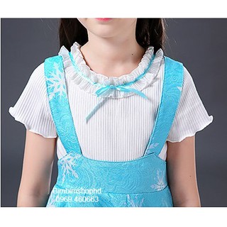 Váy Đầm Công Chúa Elsa. Sét Áo + Váy