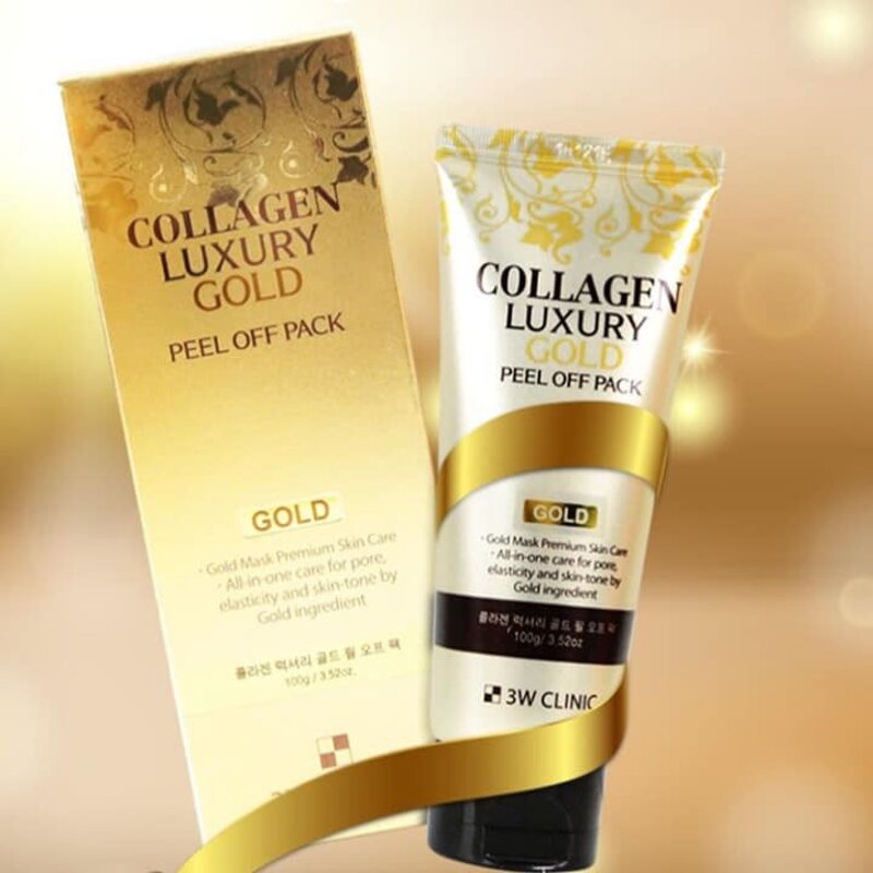 Kem( Gel) đắp mặt nạ tinh chất vàng 24k 3W CLINIC Collagen Luxury Gold Peel Off Pack 100ml